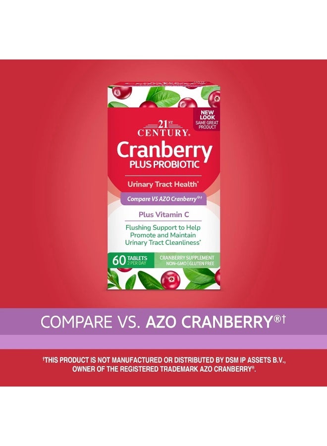 21st Century Cranberry Plus Probiotic Urinary Tract Support - 60 Tablets - Image 5